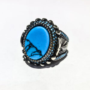 925 silver Afghani turquoise ring in Dubai