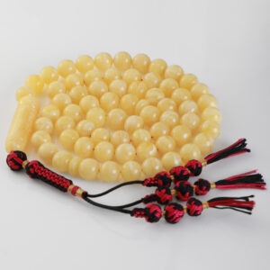 Tiger Misbah Natural Polish Baltic Amber Misbah with certificate 40g 66 Beads