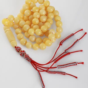 Natural Polish Amber Misbah round beads 51gm 69 beads with Certificate