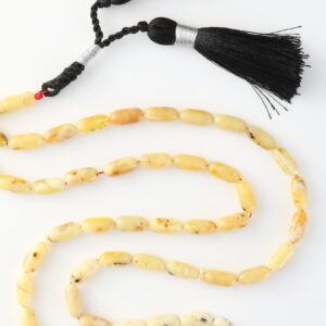 Desert Glow Amber Rosary – Premium Beads Misbaha 32g 51 Beads Polish Amber