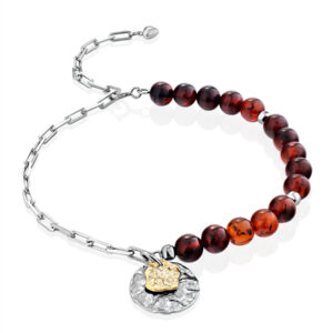 Boho style bracelet made of natural amber Palazzo from ifamore