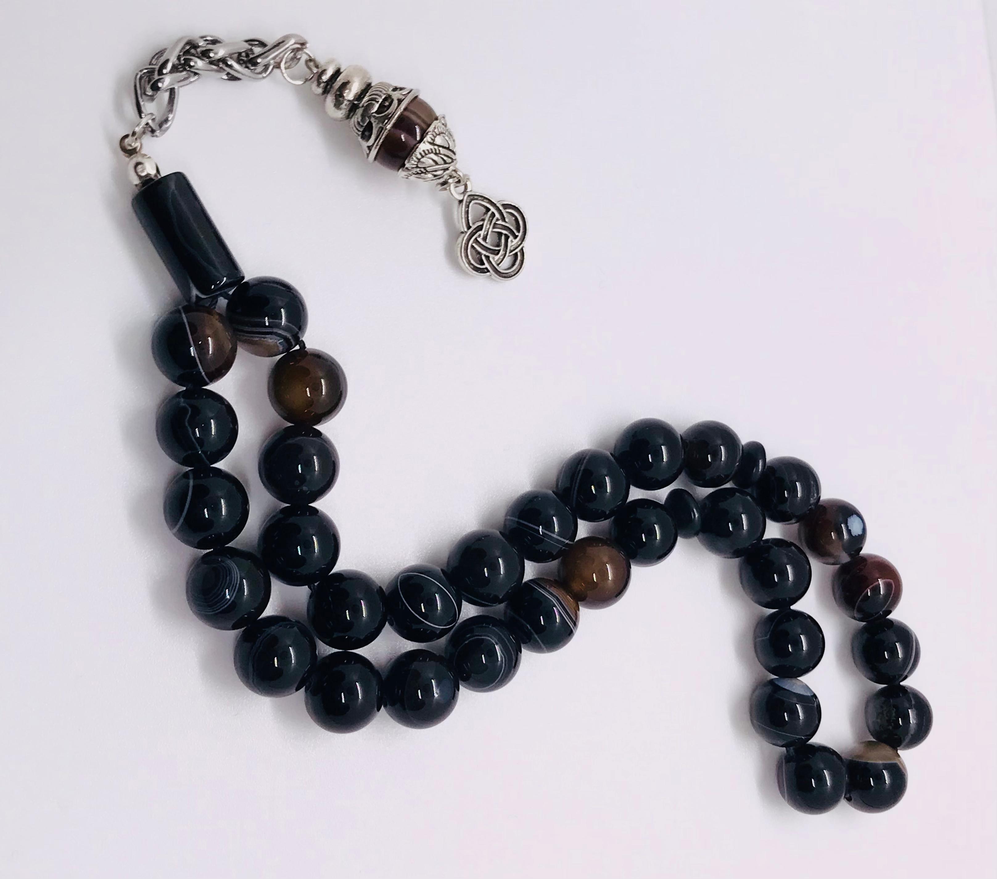 Sulaimani Aqeeq ( garnet ) Misbah Dubai 33 Beads 12mm Glossy masterpiece