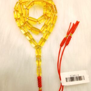 Rosary beads made of natural Baltic amber of bright lemon color Kaliningrad