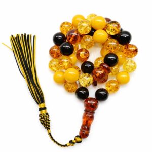 Natural Polish Amber Macintosh 45 Beads 46gm