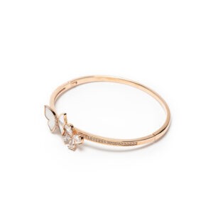 Rose gold plated bracelet with mother of pearl stone bracelet 