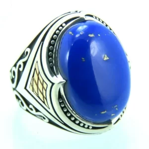 Lapis Lazuli stone ring for men