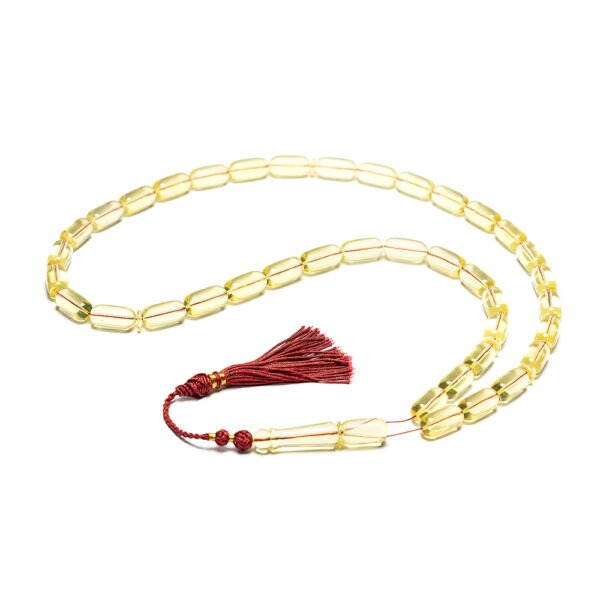 Sunshine Amber Sibha – Authentic Yellow Prayer Beads - Image 2