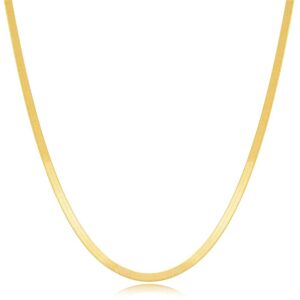SILVER 925Gold Plate wide Chain Necklace buy in Dubai