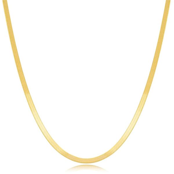 Stainless Steel Gold Plate wide Chain Necklace buy in Dubai