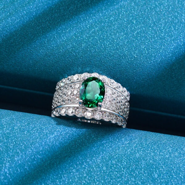 Stunning Cubic zirconia rings Dubai silver 925 - Image 2