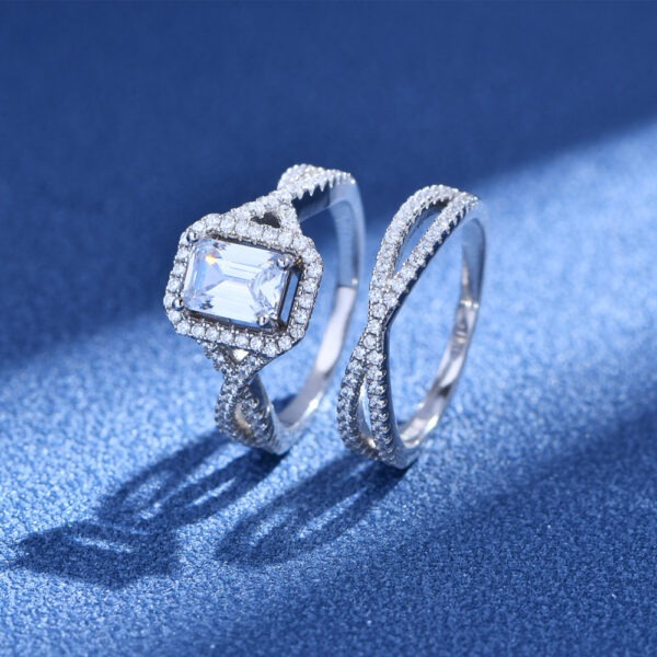 Stunning zirconia rings silver 925 Rhodium Plated buy in Dubai - Image 2