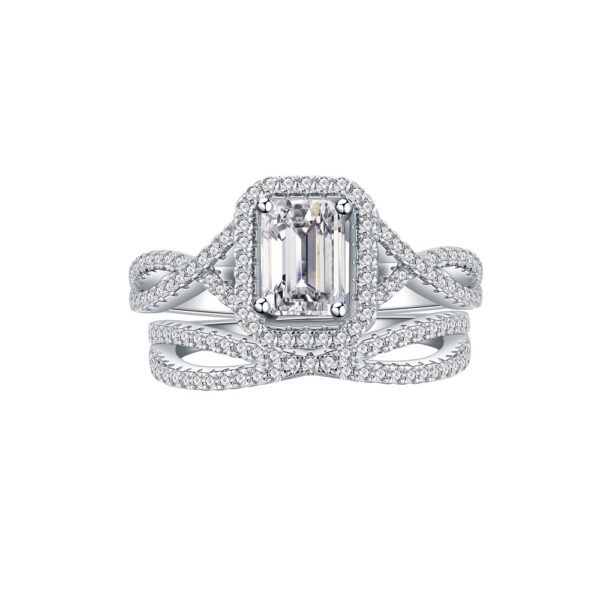 Stunning zirconia rings silver 925 Rhodium Plated buy in Dubai