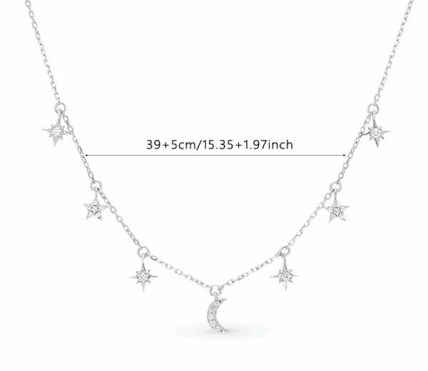 Gorgeous zircon silver 925 necklace Dubai