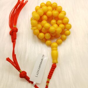 Vintage Amber Tasbih – Antique Elegant 66 Beads Rosary 25g Natural Ambar Beads