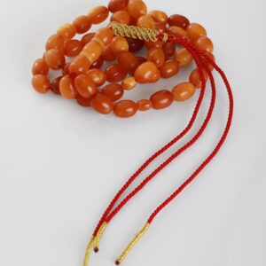 Antique old vintage German Amber with lab Certificate -authentic  21gm 53beads