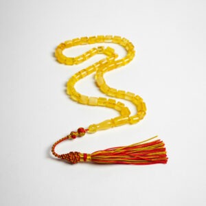 Golden Amber Misbaha – 45 Beads Natural Prayer Misbah 16gm