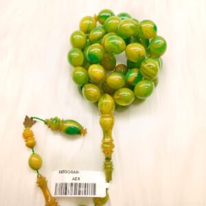 Beautiful light Green new Fatooran Misbah 33 beads with Tamlekah