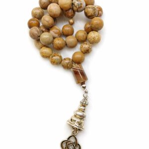 Jasper Earthy touch of small elegant Misbah for men or Ladies 33 beads 8mm