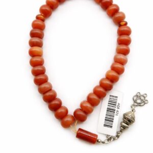 Yamani Aqeeq Tire shape beads 33 unusual beads mat color for men or ladies