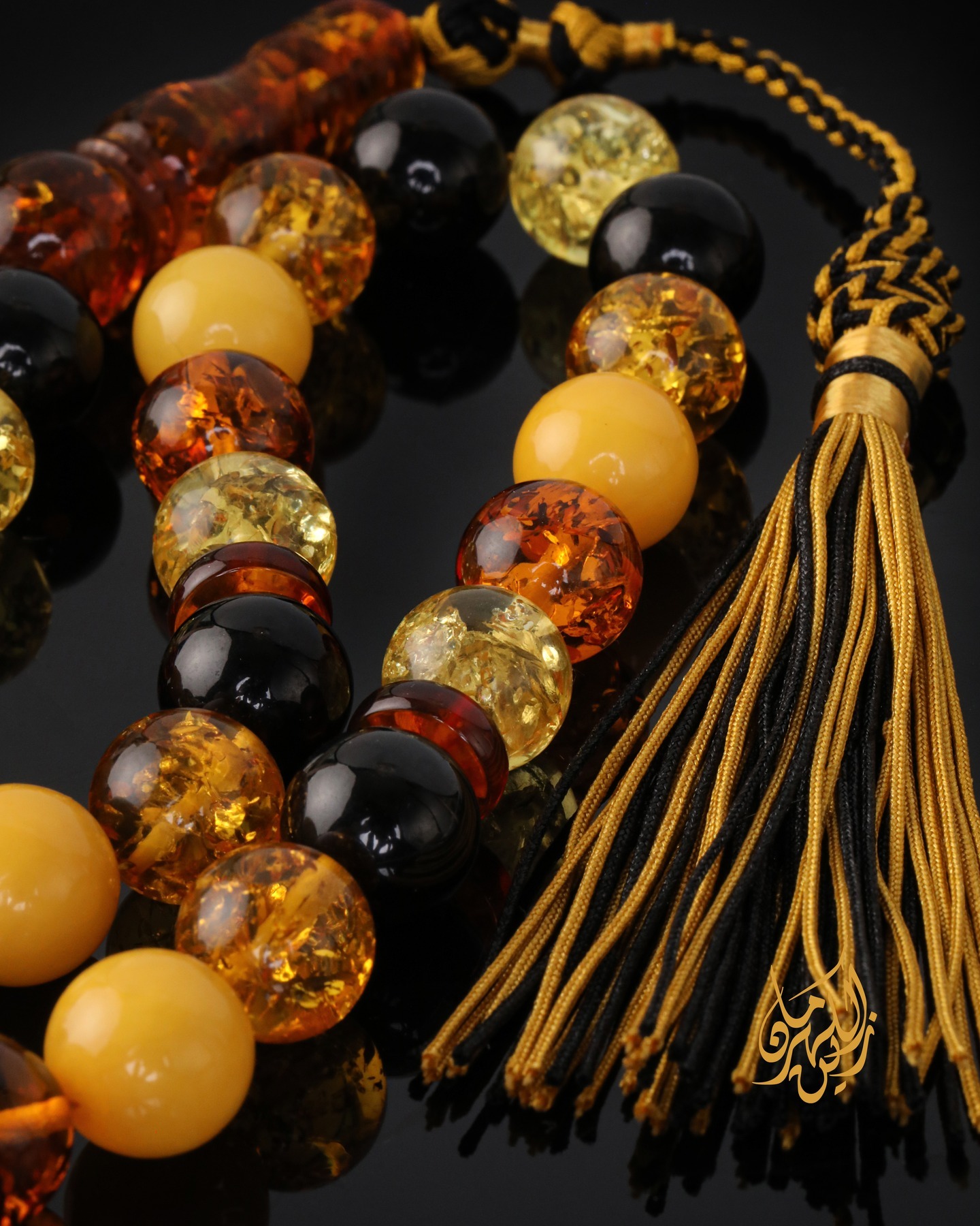 Natural Polish Amber Macintosh 45 Beads 46gm - Image 3