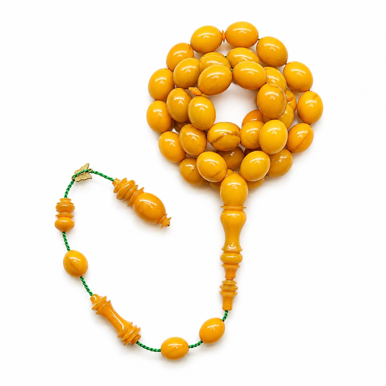 Golden color New Fatooran Tasbih with Tamlekah 33 beads