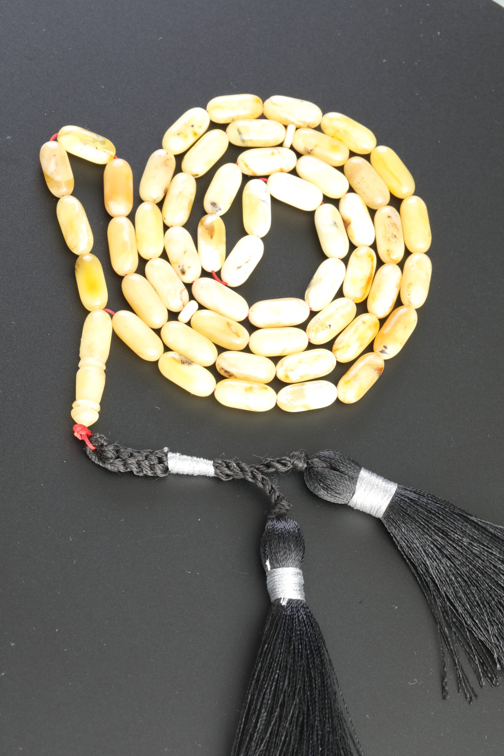 Desert Glow Amber Rosary – Premium Beads Misbaha 32g 51 Beads Polish Amber - Image 2