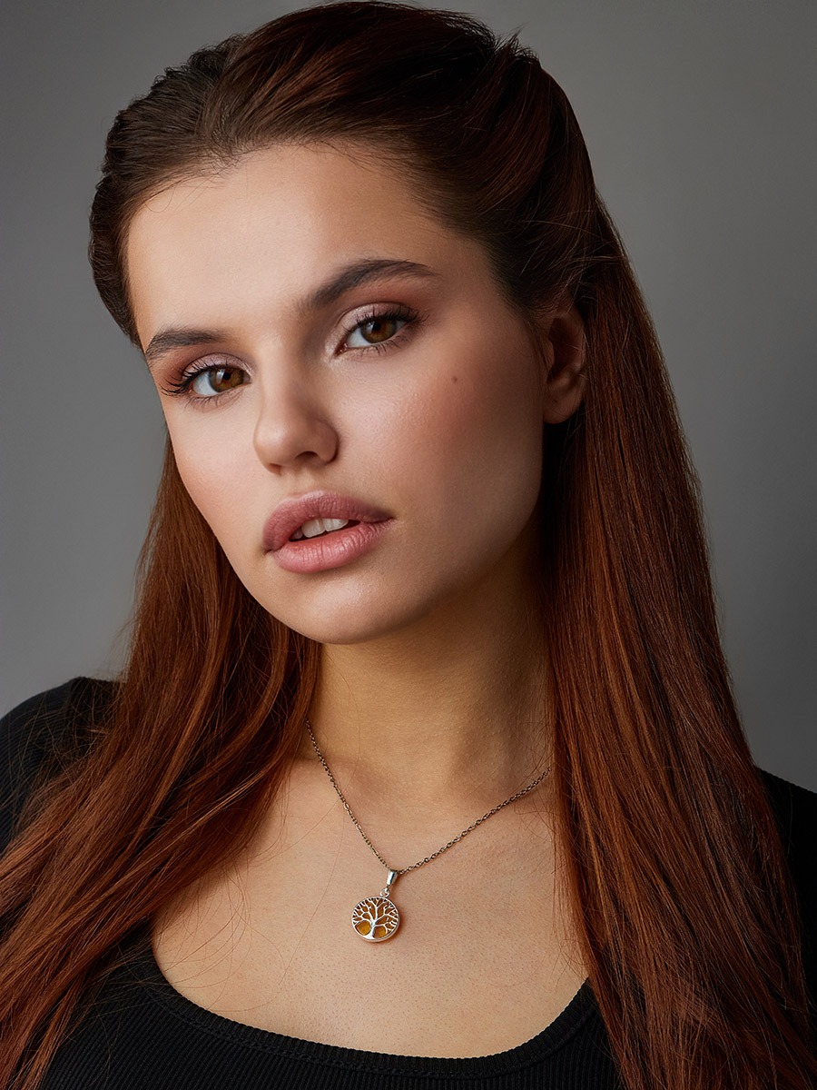 Charming pendant made of genuine Baltic amber "Beltane" - Image 4