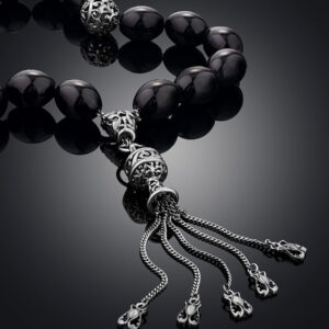 A Muslim rosary with 21 olive beads made of Baltic amber - Image 4