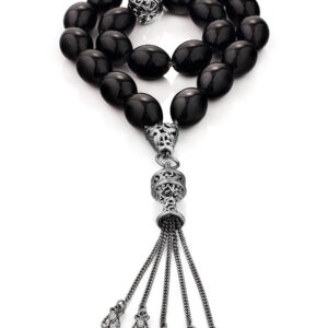 A Muslim rosary with 21 olive beads made of Baltic amber - Image 3