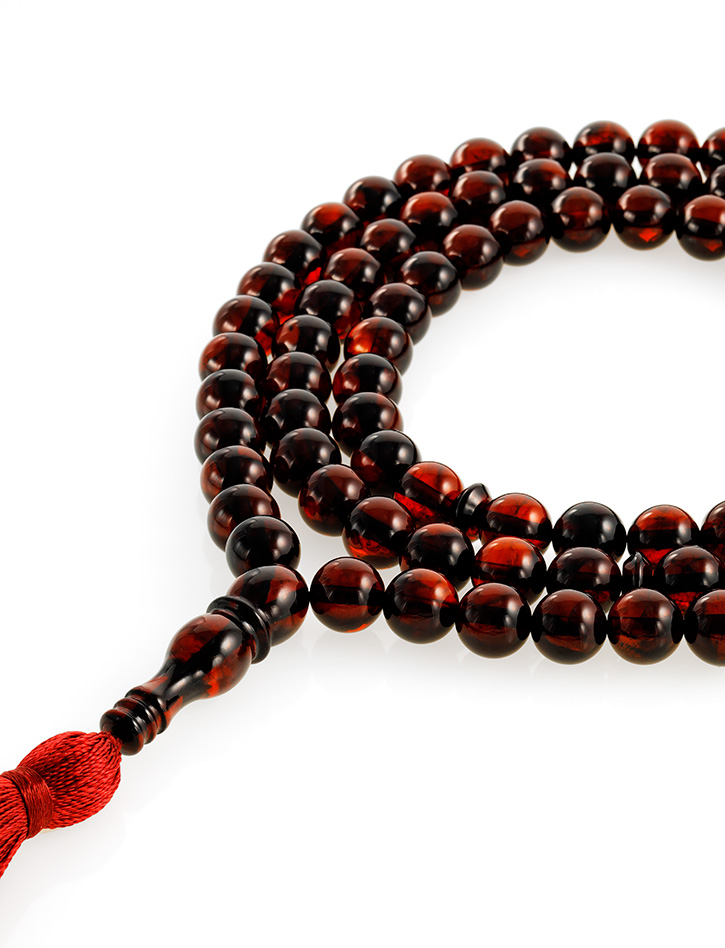 Natural Baltic Amber Misbah 21g 99Beads 7mm - Image 3