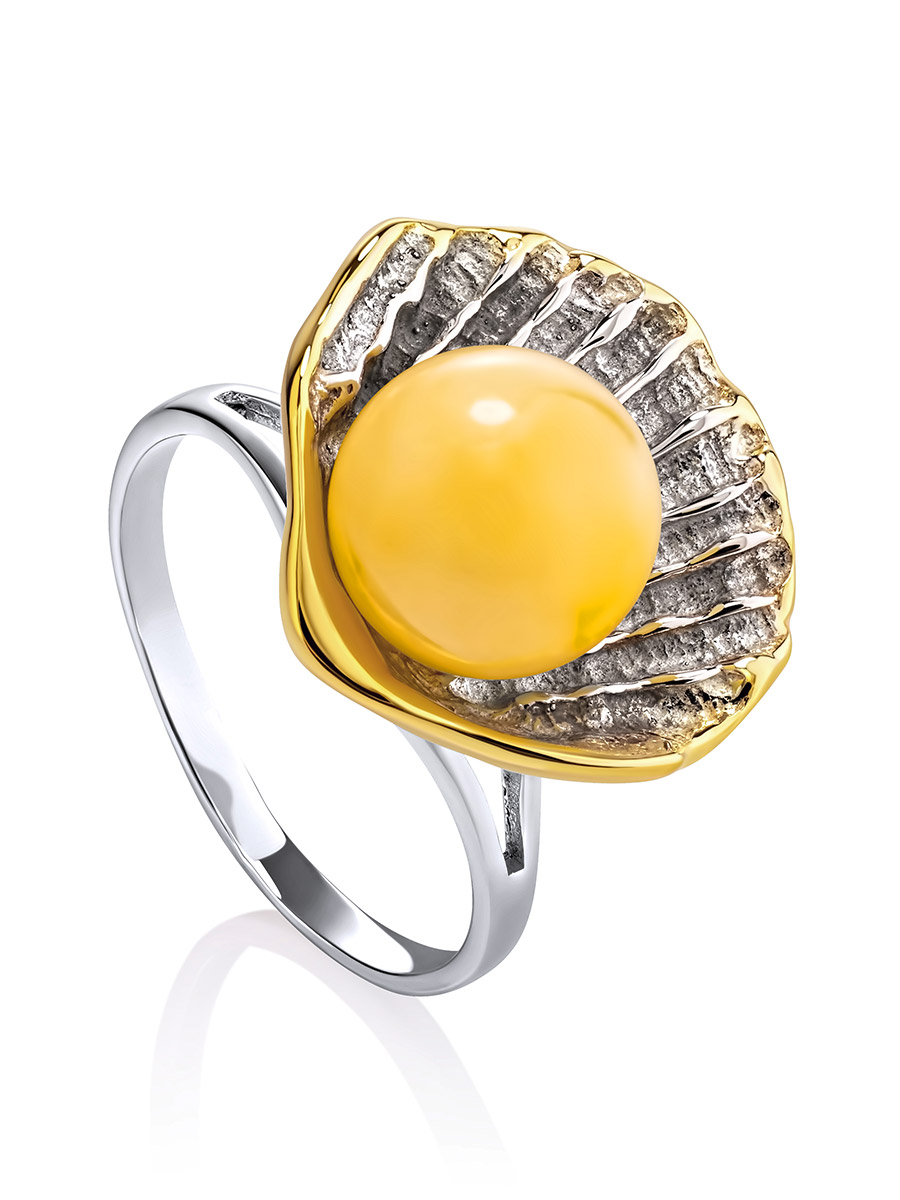 Original ring Shell with amber 20