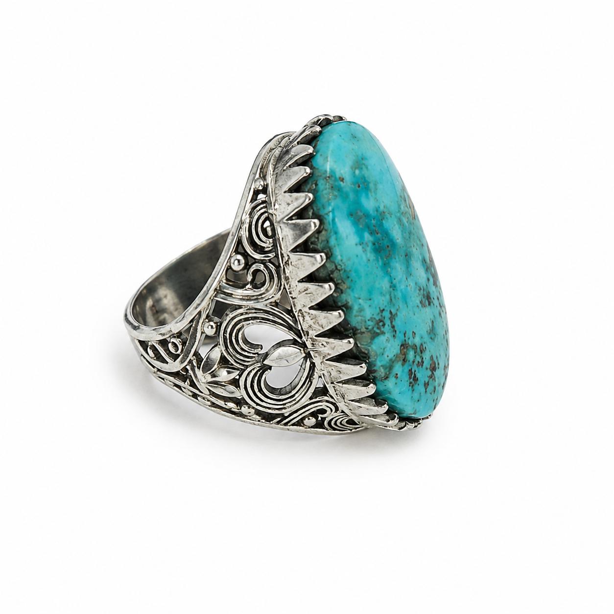Turquoise Stone Rings - Image 2