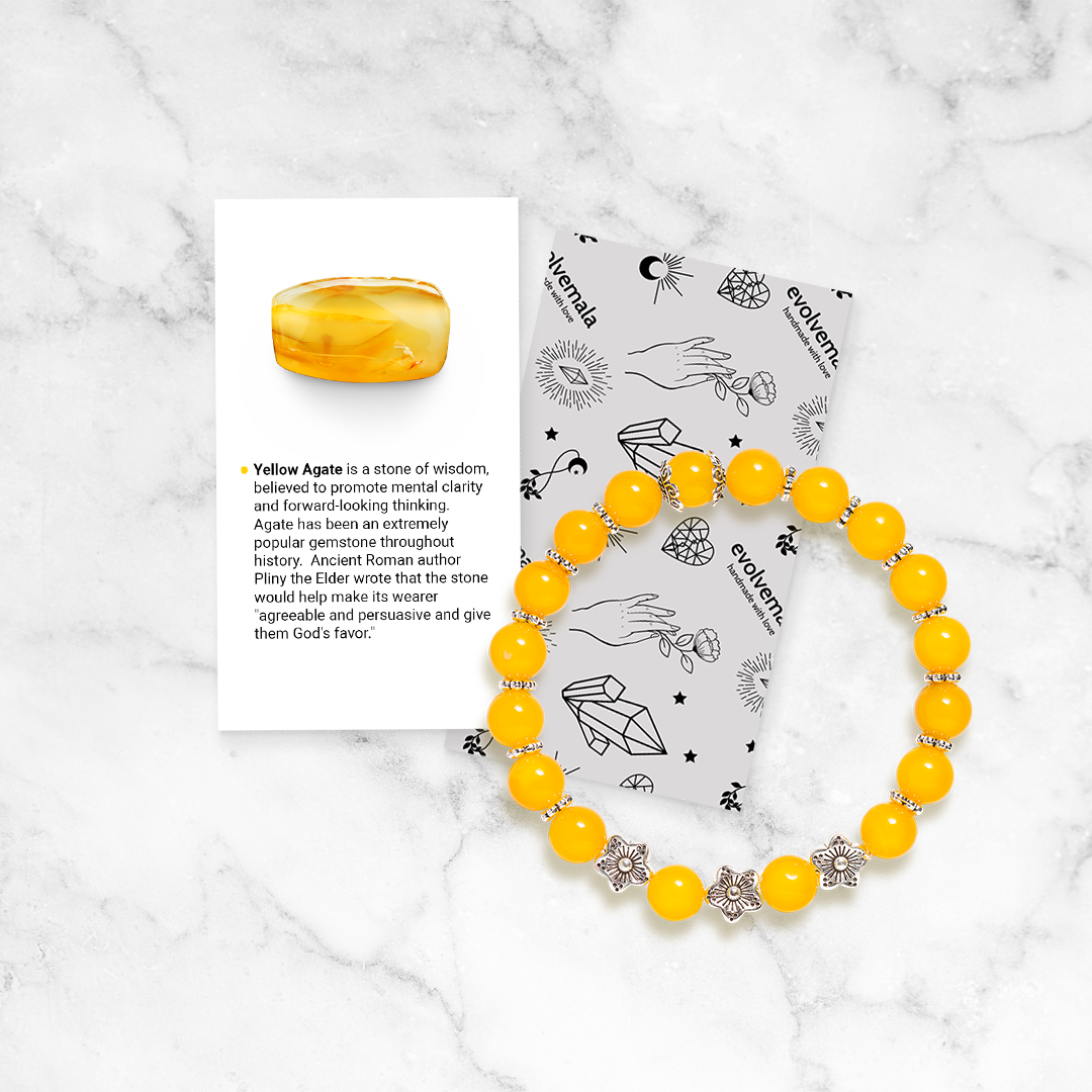 Yellow Agate 'Sunshine' Bracelet - Image 5