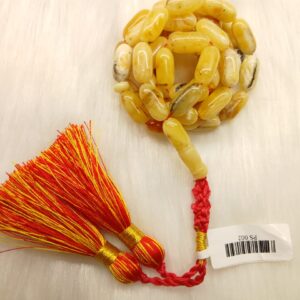 Desert Glow Amber Rosary – Premium Beads Misbaha 32g 51 Beads Polish Amber - Image 4