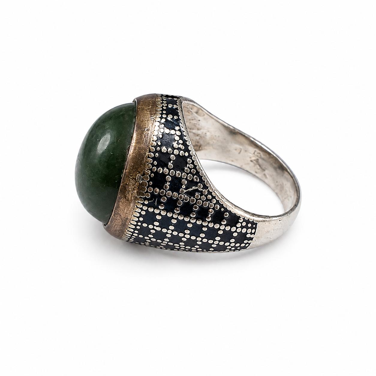 Royal Jade Cushion Rings - Image 4