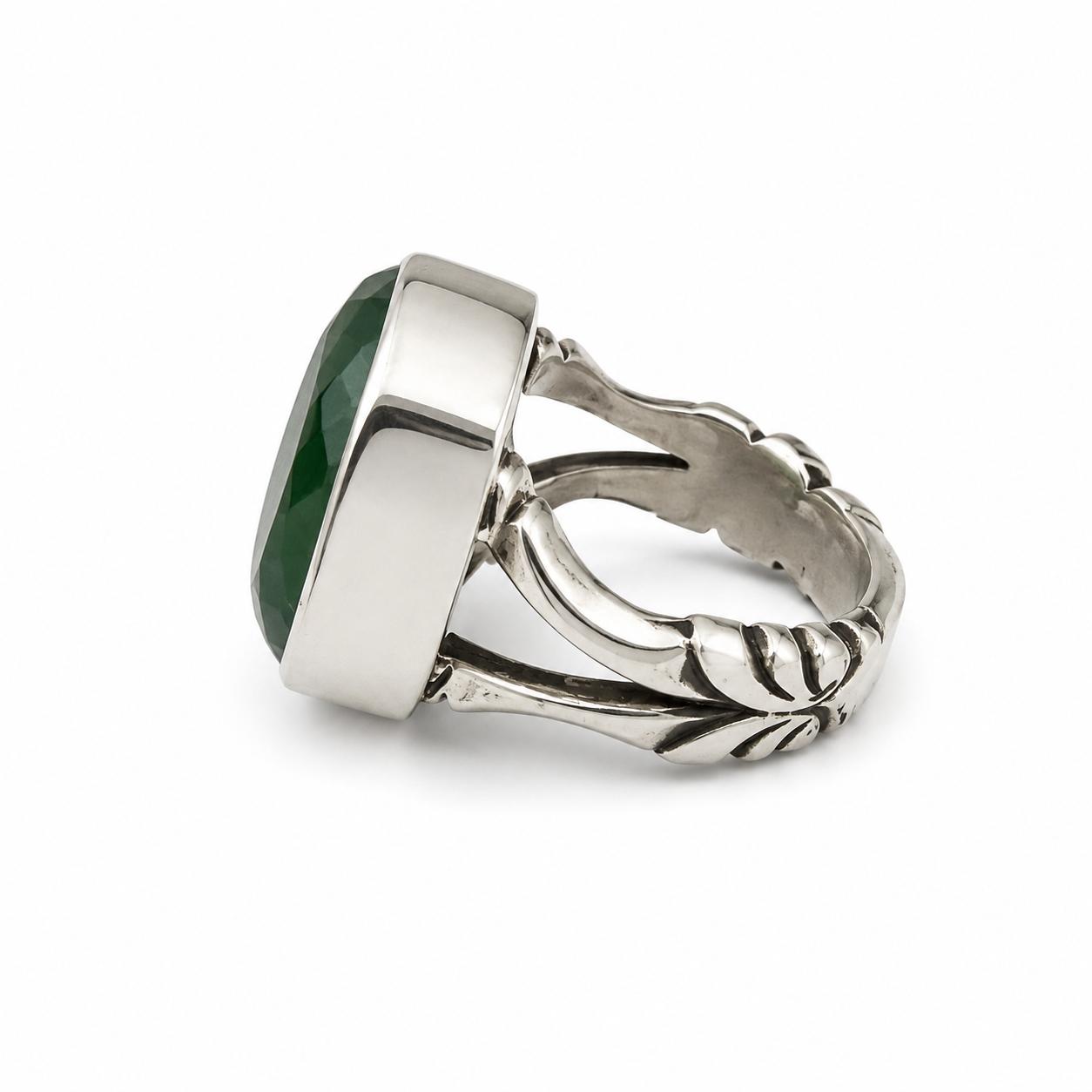 Royal Jade Cushion Rings - Image 6
