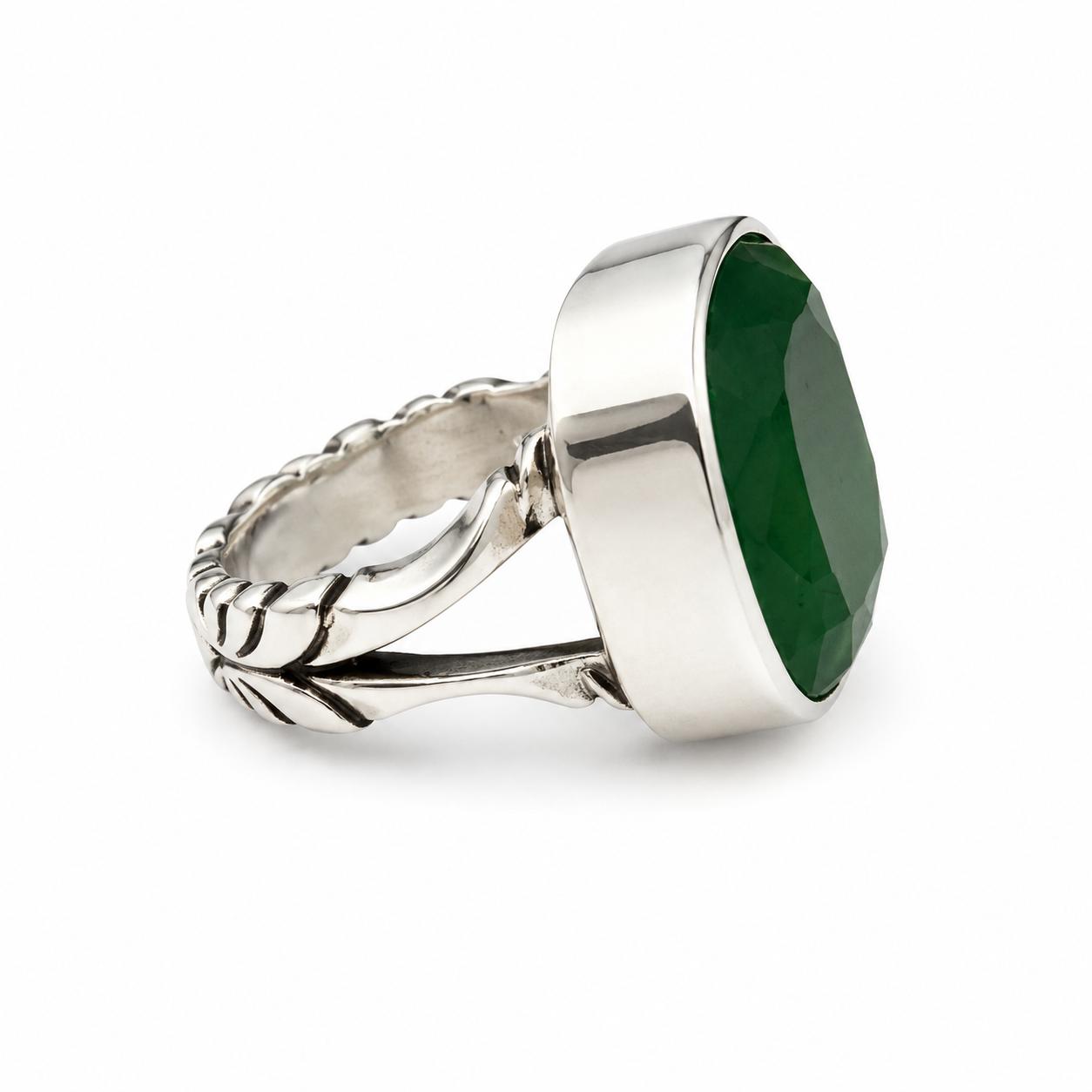 Royal Jade Cushion Rings - Image 5