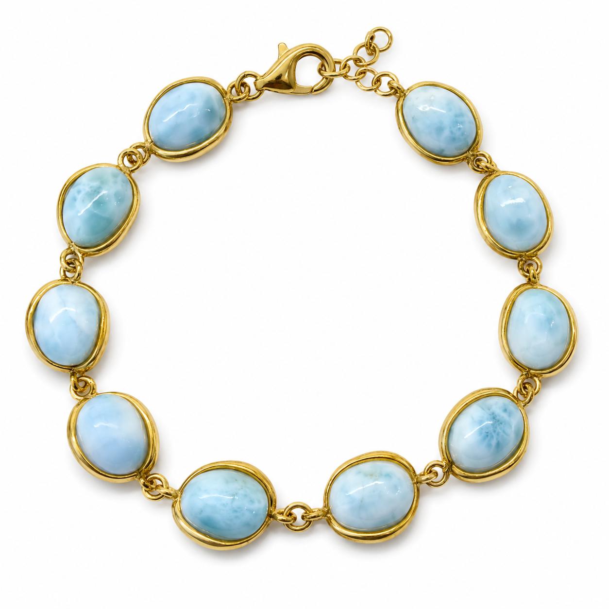 Caribbean Sky Larimar Bracelet