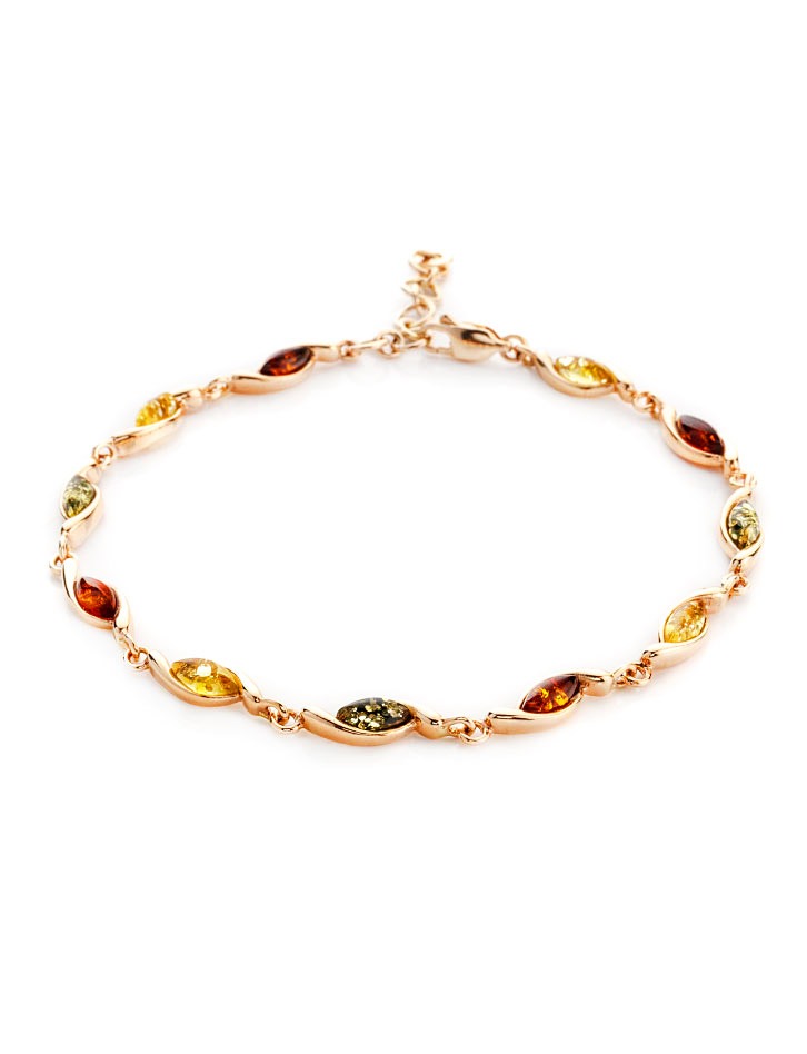 Beautiful exquisite Casablanca bracelet with amber of different shades - Image 4