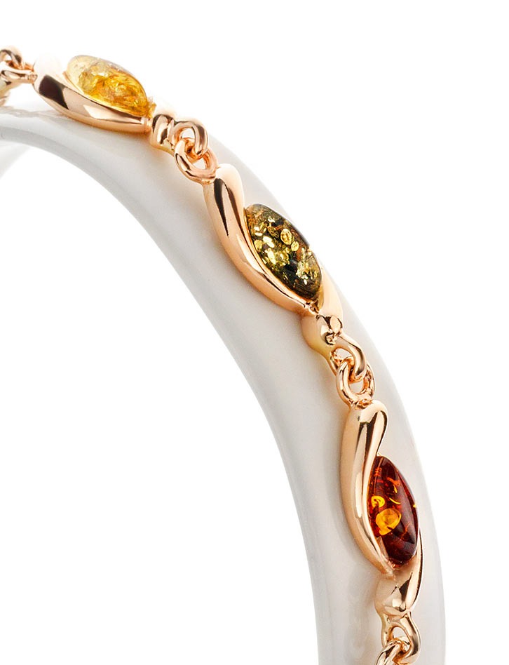 Beautiful exquisite Casablanca bracelet with amber of different shades - Image 2