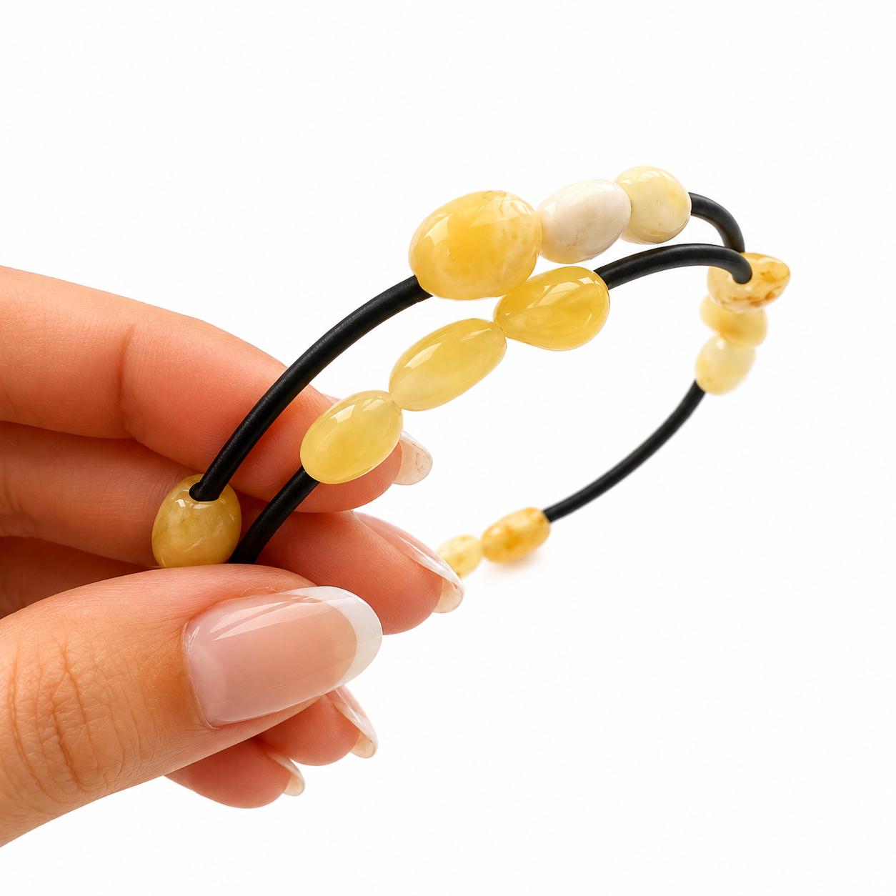 Golden Petals Amber Bracelets - Image 4