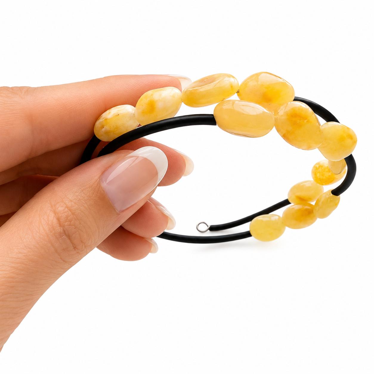 Golden Petals Amber Bracelets - Image 3