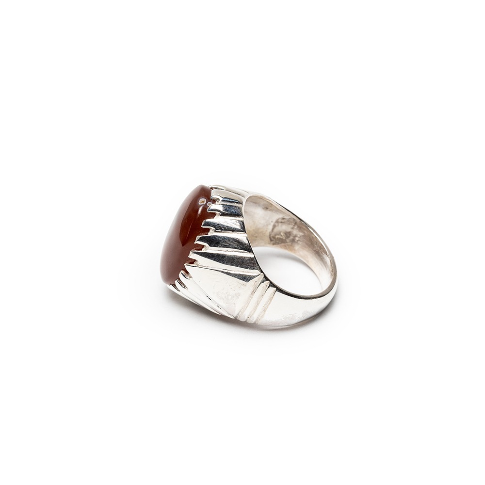 Dubai artisan Aqeeq Yamani stone Ring - Image 4