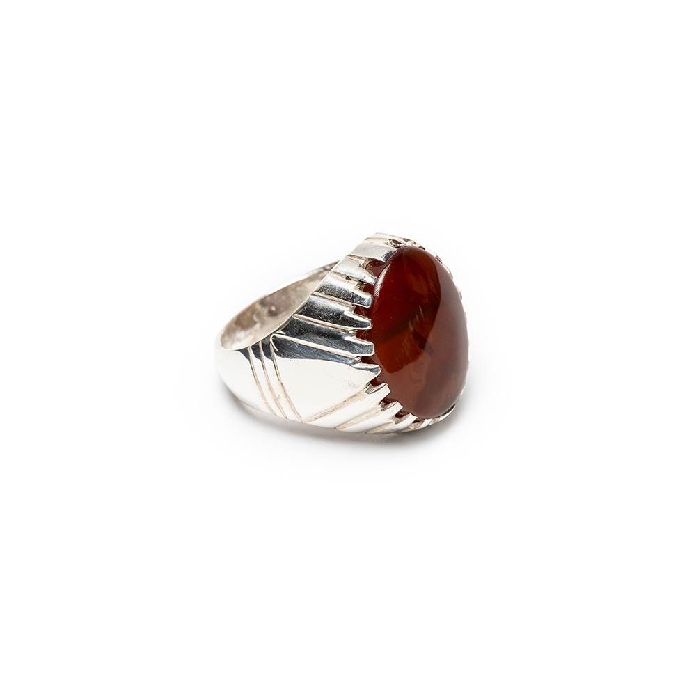 Dubai artisan Aqeeq Yamani stone Ring - Image 2