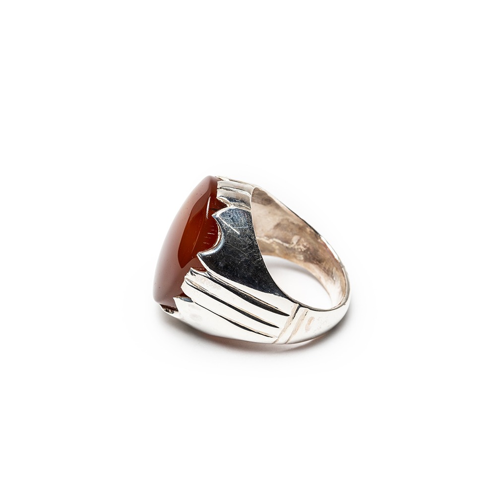 Dubai custom Aqeeq Yamani gemstone rings - Image 4