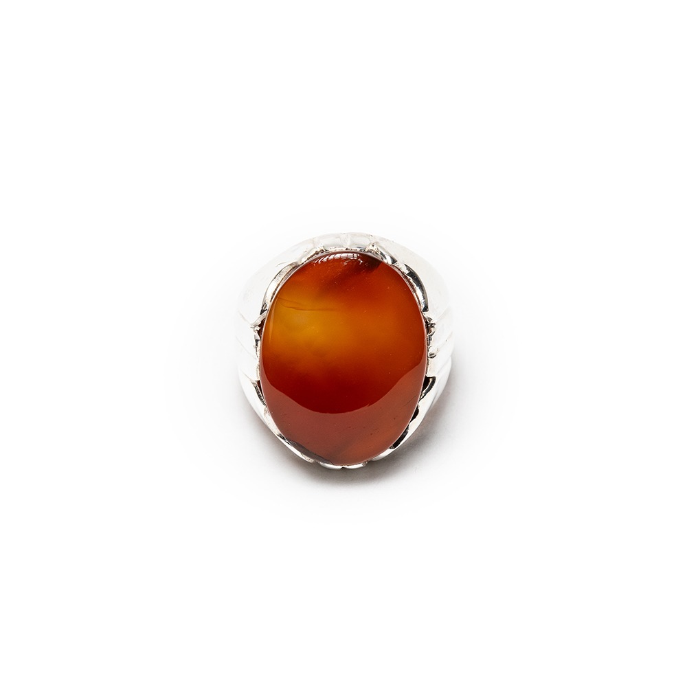 Dubai custom Aqeeq Yamani gemstone rings