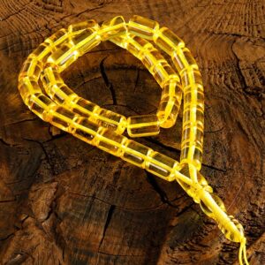 Rosary beads made of natural Baltic amber of bright lemon color Kaliningrad - Image 3