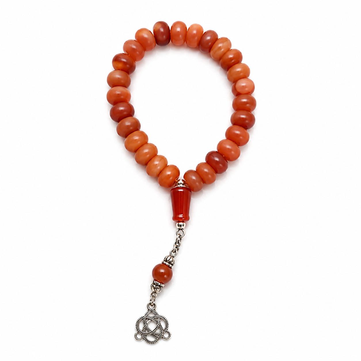 Yamani Aqeeq Tire shape beads 33 unusual beads mat colour - Image 3