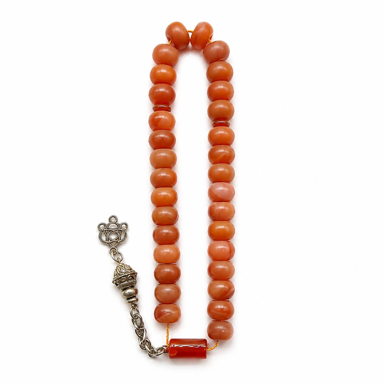 Yamani Aqeeq Tire shape beads 33 unusual beads mat colour