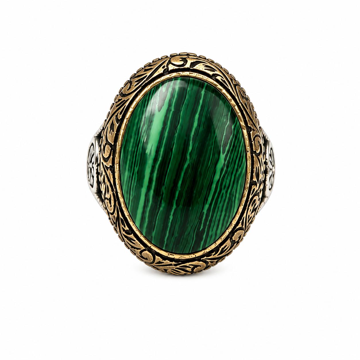 Imperial Malachite Ring